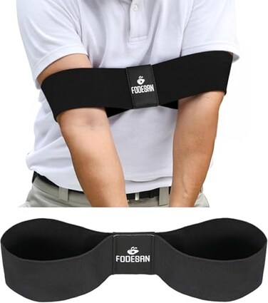 FODESAN Golf Arm Band Training Aid for Swing Connection Arm Connection Golf Trainer for Better Tempo Ball Striking Consistency Easy Golf Swing Training Aid for Indoor Practice Golf Gift for Golfers