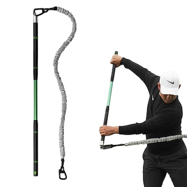 GolfForever Swing Trainer Golf Training Fitness System for Strength Flexibility Swing Power Includes 30Day Membership Training Bar for GolfSpecific Workouts
