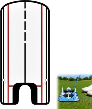 HH-GOLF HHGOLF Golf Putting Alignment Mirror Portable Putting Training Aid Improve Your Putting Setup
