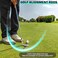 JUNNEE Golf Alignment Rods Golf Alignment Stick Corrector Lie Angle Tool Golf Swing Training Aids Aiming Stick Golf Club Face Aim Visualize and Align Your Golf Shot Black
