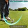 JUNNEE Golf Alignment Rods Golf Alignment Stick Corrector Lie Angle Tool Golf Swing Training Aids Aiming Stick Golf Club Face Aim Visualize and Align Your Golf Shot Black