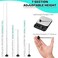 JUNNEE Golf Alignment Rods Golf Alignment Stick Corrector Lie Angle Tool Golf Swing Training Aids Aiming Stick Golf Club Face Aim Visualize and Align Your Golf Shot Black
