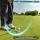 JUNNEE Golf Alignment Rods Golf Alignment Stick Corrector Lie Angle Tool Golf Swing Training Aids Aiming Stick Golf Club Face Aim Visualize and Align Your Golf Shot Gold