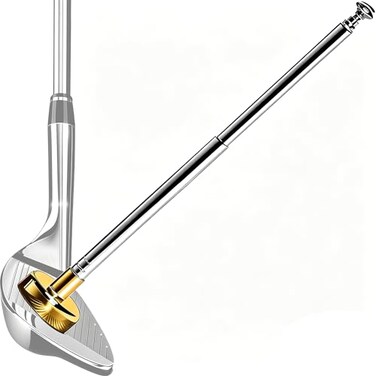JUNNEE Golf Alignment Rods Golf Alignment Stick Corrector Lie Angle Tool Golf Swing Training Aids Aiming Stick Golf Club Face Aim Visualize and Align Your Golf Shot Gold