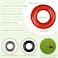 Kasteco 2 Pack Golf Club Swing Weight Rings Black and Red