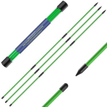 Seticek Golf Alignment Sticks 3 PackUpgraded 48 Collapsible Alignment Stick Golf Training Aid for Aiming Putting Swing Trainer Golf Training Sticks with Clear Tube CaseGreen
