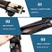 Billmart Pool Cue Case 2 X 3 Hard Pool Cue Stick Carrying Case Billiard Stick Accessories Brown
