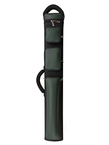 CALIFORNIA POOL Champion 2X43x6 NylonLeatherette Billiard Pool Cue Stick Hard Carrying Case 4S2B 6S3B Green 3X6 3B6S