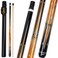 Billmart Pool Cue Stick Billiard Cue Sticks with Hard Case 2Pieces 58 Pool Table Sticks 13 mm Tip Pool Queue 1921 oz Pool Que Brown19oz