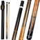 Billmart Pool Cue Stick Billiard Cue Sticks with Hard Case 2Pieces 58 Pool Table Sticks 13 mm Tip Pool Queue 1921 oz Pool Que Brown20oz