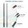 HomeSeason Fibre Pool Cue Stick 58 Billiard Cue Sticks Professional Low Deflection Pool Sticks Pool Sticks 195oz with Leather Bag 38 8 Pin Joint and 4Layer Cowhide 13mm Tip