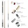 HomeSeason Pool Cue Stick 58 Billiard Cue Sticks 3D Printed Grip Professional Low Deflection Pool Sticks with Leather Bag Maple Wood Pool Sticks 13mm Tip
