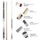 HomeSeason Pool Cue Stick 58 Billiard Cue Sticks 3D Printed Grip Professional Low Deflection Pool Sticks with Leather Bag Maple Wood Pool Sticks 13mm Tip