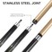HomeSeason Pool Cue Stick 58 Billiard Cue Sticks 3D Printed Grip Professional Low Deflection Pool Sticks with Leather Bag Maple Wood Pool Sticks 13mm Tip
