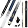 HomeSeason Pool Cue Stick 58 Billiard Cue Sticks 3D Printed Grip Professional Low Deflection Pool Sticks with Leather Bag Maple Wood Pool Sticks 13mm Tip
