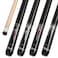 Kmise Pool Cue Stick Set Canadian Maple 58 Inch 18 19 20 21oz 13mm Tips New Upgraded Irish Linen Wire Grip Billiard Table Cues Sticks 4 Colors Optional for Bar Professional Adults 4 Sets New