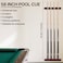 Kmise Pool Cue Stick Set Canadian Maple 58 Inch 18 19 20 21oz 13mm Tips New Upgraded Irish Linen Wire Grip Billiard Table Cues Sticks 4 Colors Optional for Bar Professional Adults 4 Sets New