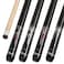 Kmise Pool Cue Stick Set Canadian Maple 58 Inch 18 19 20 21oz 13mm Tips New Upgraded Irish Linen Wire Grip Billiard Table Cues Sticks 4 Colors Optional for Bar Professional Adults 4 Sets New