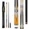 MangoRun Carbon Fiber Pool Cue Stick 125mm Tip Low Deflection Shaft Unbreakable Billiard Cue Stick Case Set with Little Extension Warproof Professional Pool Stick 1921 oz