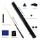 pindaprda Handmade 34 Joint Snooker Cue 57 19oz Wooden Pool Cue Stick with 10mm Tip Extension Rod Hard Case and Accessories Complete Billiard Cue Set for Beginners House Bar