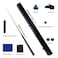 pindaprda Handmade 34 Joint Snooker Cue 57 19oz Wooden Pool Cue Stick with 10mm Tip Extension Rod Hard Case and Accessories Complete Billiard Cue Set for Beginners House Bar