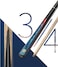 pindaprda Handmade 34 Joint Snooker Cue 57 19oz Wooden Pool Cue Stick with 10mm Tip Extension Rod Hard Case and Accessories Complete Billiard Cue Set for Beginners House Bar