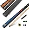 pindaprda Handmade 34 Joint Snooker Cue 57 19oz Wooden Pool Cue Stick with 10mm Tip Extension Rod Hard Case and Accessories Complete Billiard Cue Set for Beginners House Bar