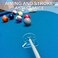 Tizee 2Pcs Billiards Training Aids Billiard Rod Trainer Aiming Helper Stable Billiard Strokes Trainer 5Hole Design Transparent Acrylic Material for Beginners and Pros