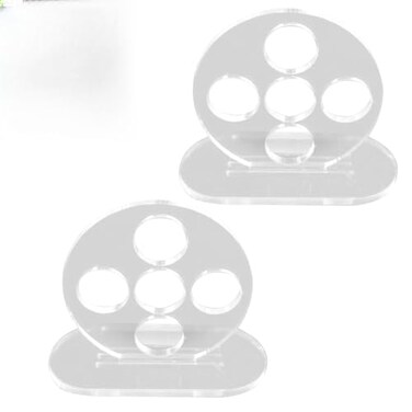 Tizee 2Pcs Billiards Training Aids Billiard Rod Trainer Aiming Helper Stable Billiard Strokes Trainer 5Hole Design Transparent Acrylic Material for Beginners and Pros