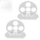 Tizee 2Pcs Billiards Training Aids Billiard Rod Trainer Aiming Helper Stable Billiard Strokes Trainer 5Hole Design Transparent Acrylic Material for Beginners and Pros