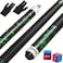 LOTKEY Pool StickPool Cue Sticks 58 Solid Canadian Maple Wood Extra 2 Pool Chalk and Gloves Included Durable for Professional Billiard Players Green