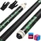 LOTKEY Pool StickPool Cue Sticks 58 Solid Canadian Maple Wood Extra 2 Pool Chalk and Gloves Included Durable for Professional Billiard Players Green