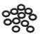 dophee 100Pcs StemsFlights Darts Tip Rubber O Ring Black Gasket Grip Washer Grommets