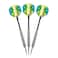 Elkadart unisex adult Prism Steel Tip Darts with Storage Travel Case Silver 24g US