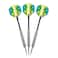Elkadart unisex adult Prism Steel Tip Darts with Storage Travel Case Silver 24g US