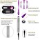 sanfeng Soft Tip Darts Set for Electronic Dart Board 16g Darts Barrel Plastic Tip with 50 Rubber ORings 6 Shafts Extra 50 Replacement Soft Tips Accessories