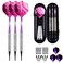 sanfeng Soft Tip Darts Set for Electronic Dart Board 16g Darts Barrel Plastic Tip with 50 Rubber ORings 6 Shafts Extra 50 Replacement Soft Tips Accessories