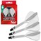 Shot! Shot Darts Flight Deck One Piece Dart Flight and Shaft System Reduced Deflections Kite Shaped Flight 350 Micron Available in Set of 3 Clear Inbetween