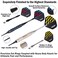 Turnart Darts Plastic Tip Professional Soft Tip Darts Set for Electronic Dartboard 12 Pcs 18 Grams with 50 Extra Tips 24 Flights 2 Flight Protctors and Tool Kit Gift Darts New