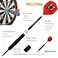 WELLFORM Darts Metal Tip Set12 Pack 26 Grams Steel Tip Darts SetProfessional Metal Darts for Dartboard with NonSlip Iron Barrel Aluminum Shafts Extra Flights Dart Sharpener Wrench Gift Box
