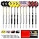 Rose Kuli Steel Tip Darts Set 12 Pack 24 Grams Professional Metal Dart Set with 20 Flights4 Style 12 Aluminium Shaft 12packDarts