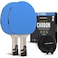 PRO-SPIN PROSPIN Ping Pong Paddles ITTF Approved Professional Table Tennis Rackets with Carbon Fiber for Superior Control 7Ply Blade Premium Rubber 20mm Sponge Blue 2Pack