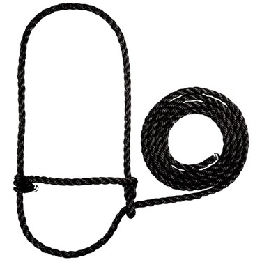 Weaver Leather Black Poly Rope Calf Halter