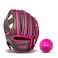 Franklin Sports RTP Teeball Performance Gloves Ball Combo GraphitePink 95 Left Hand Throw