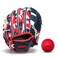 Franklin Sports 95 RTP Performance Digi Teeball Glove and Ball Combo NavyRed Right Handed Thrower