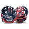 Franklin Sports 95 RTP Performance Digi Teeball Glove and Ball Combo NavyRed Right Handed Thrower