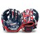 Franklin Sports 95 RTP Performance Digi Teeball Glove and Ball Combo NavyRed Right Handed Thrower