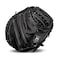 Franklin Sports CTZ5000 Baseball Fielding Glove Black Leather Cowhide Glove 335 HalfMoon Web for Catchers