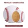 KRTOYUST Baseball BallOfficial Size BaseballsComposite High Performance Leather 9 Baseball Great for Adult Recreational Use Practice Hard Ball 3 Balls