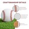 KRTOYUST Baseball BallOfficial Size BaseballsComposite High Performance Leather 9 Baseball Great for Adult Recreational Use Practice Hard Ball 3 Balls